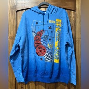 NBA Golden State Warriors Blue Hoodie NWT